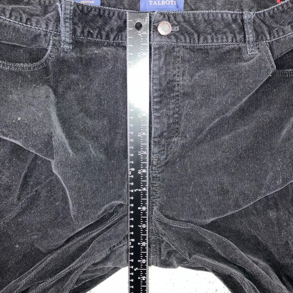 Talbots Heritage Corduroy‎ Pants Women 18 High Rise Bootcut Black Minimalist - Picture 4 of 11